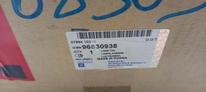 Original OE CHEVROLET Heckleuchte 96830938