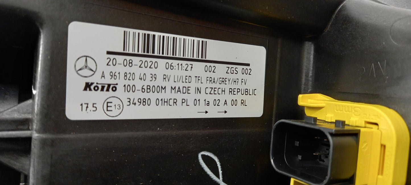 Original OE MERCEDES-BENZ Scheinwerfer A9618204039