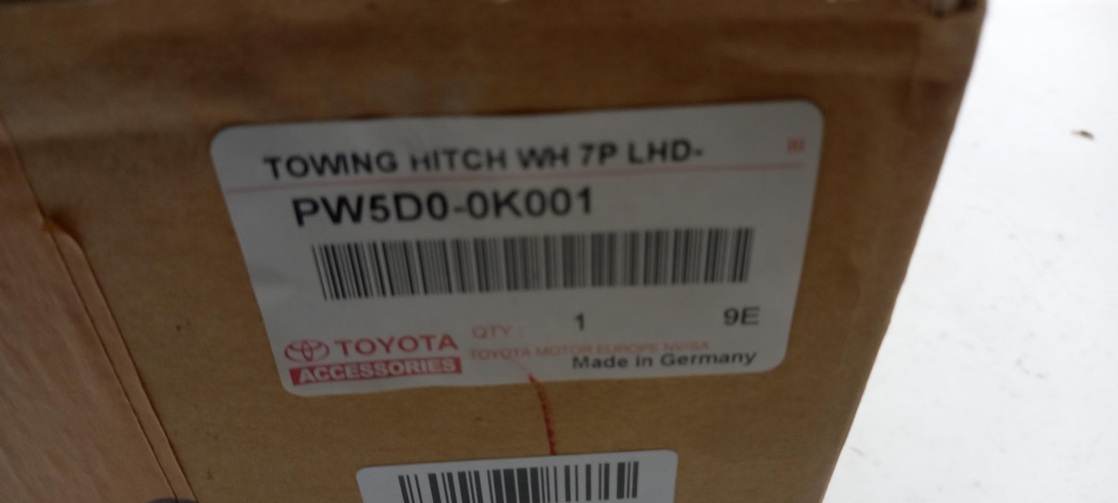 Original OE TOYOTA Anhängerkupplung Elektrosatz PW5D00K001