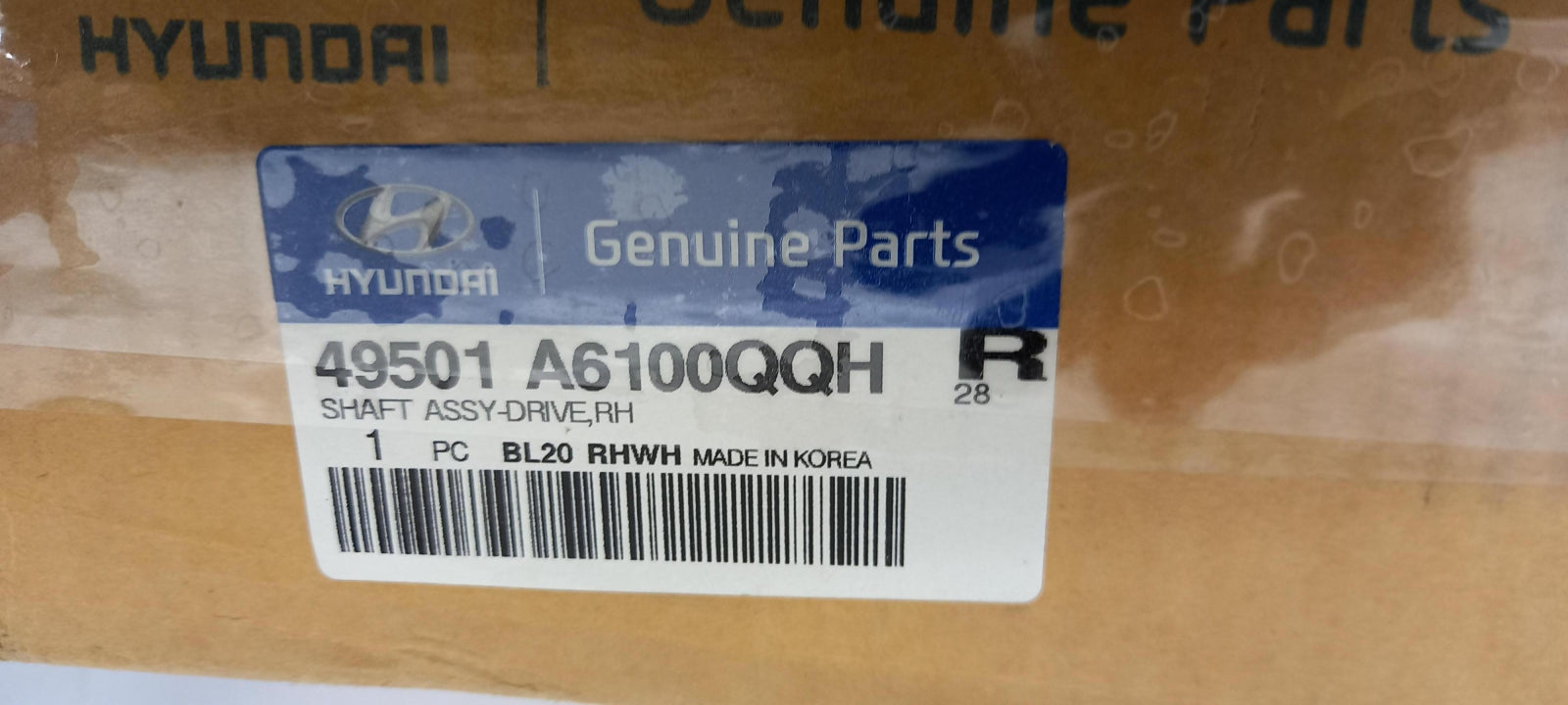 Original OE HYUNDAI/KIA Antriebswelle 49501A6100QQH