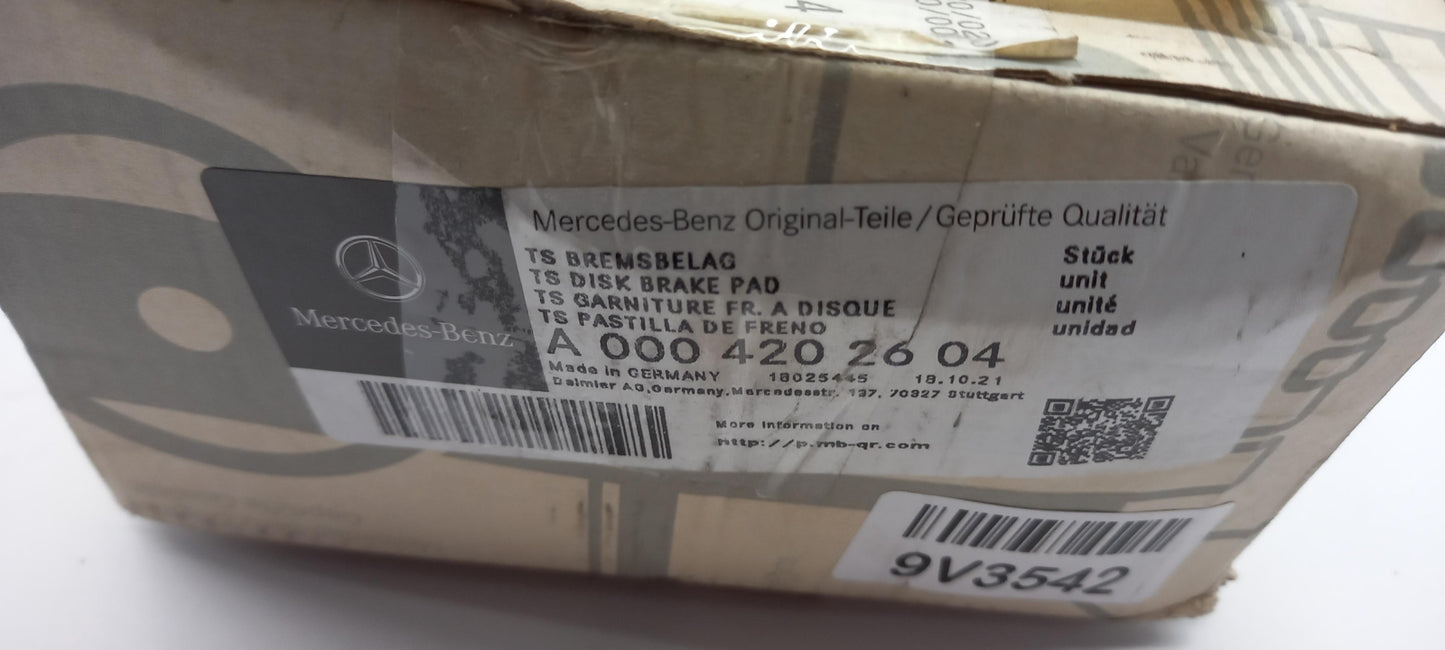 Original OE MERCEDES-BENZ Bremsbeläge A0004202604