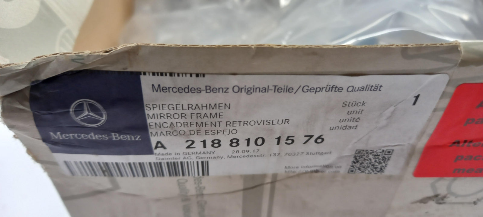 Original MERCEDES-BENZ CLS-Klasse C218 X218 -2018 Außenspiegel Links A2188101576