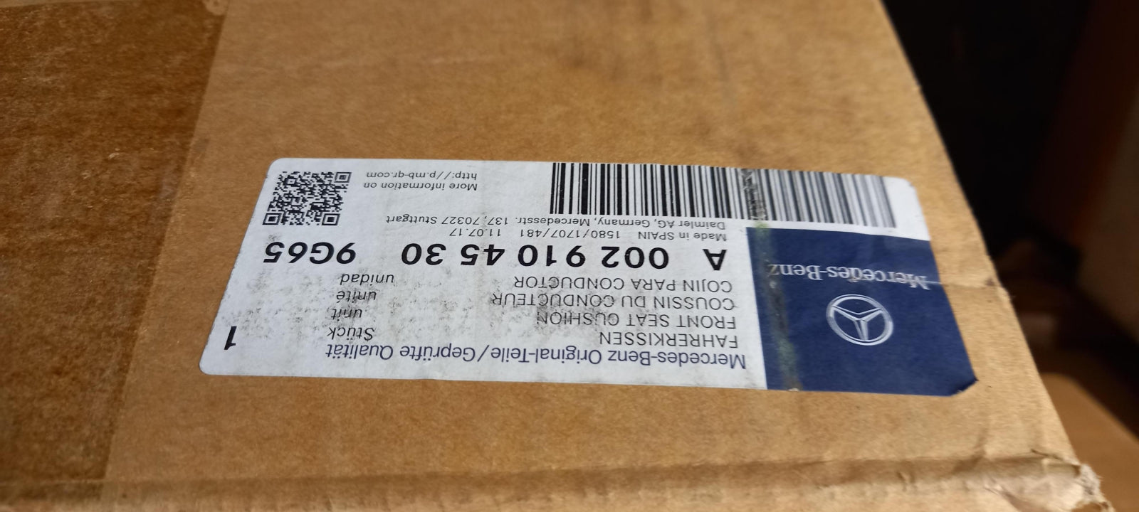 Original OE MERCEDES-BENZ Sitz A00291045309G65