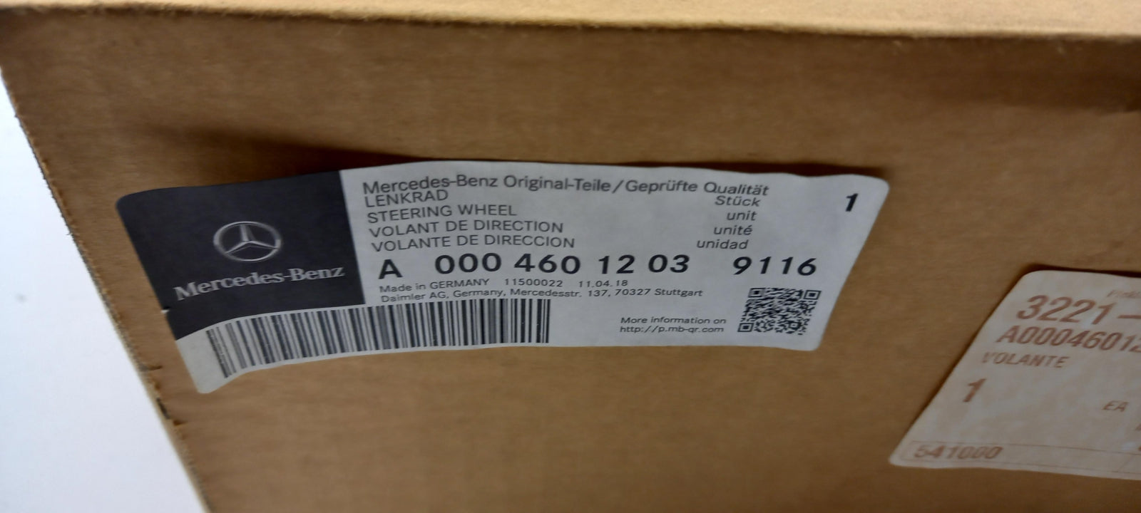 Original OE MERCEDES-BENZ Lenkrad A00046012039116