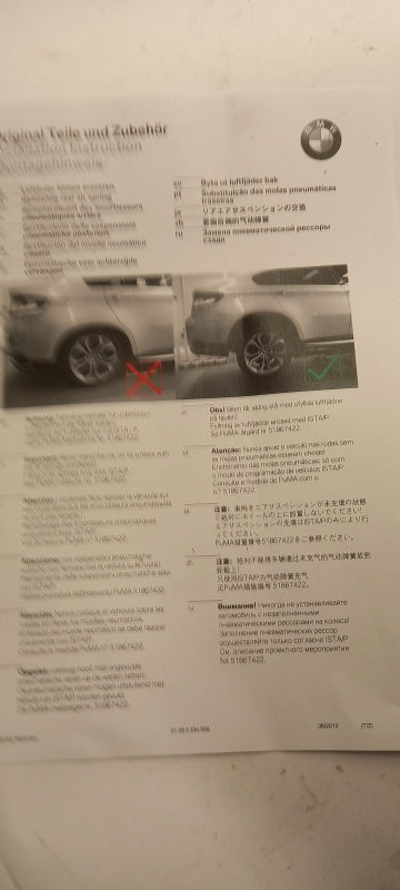 Original OE BMW Luftfeder 37106784379