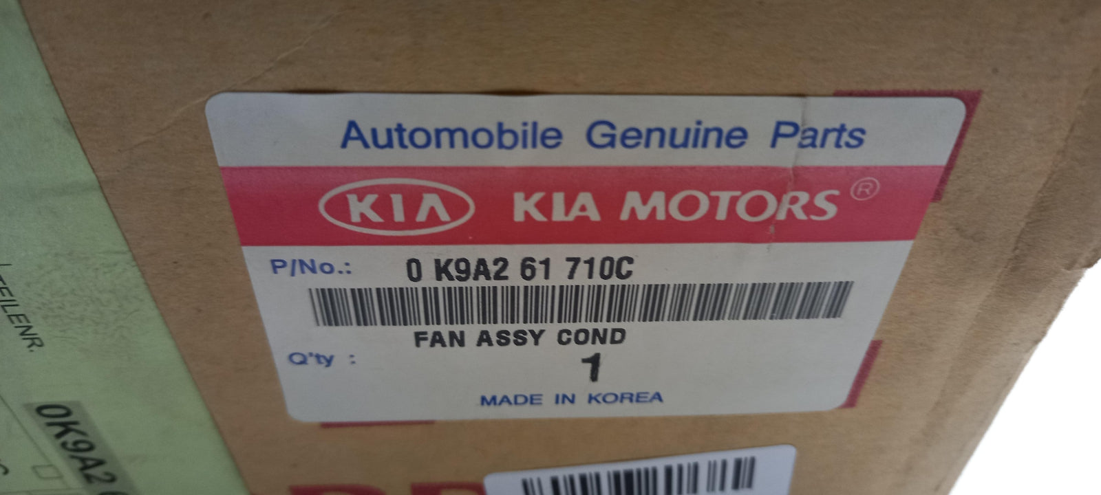 Original OE HYUNDAI/KIA Klimakondensator Lüfter 0K9A261710C