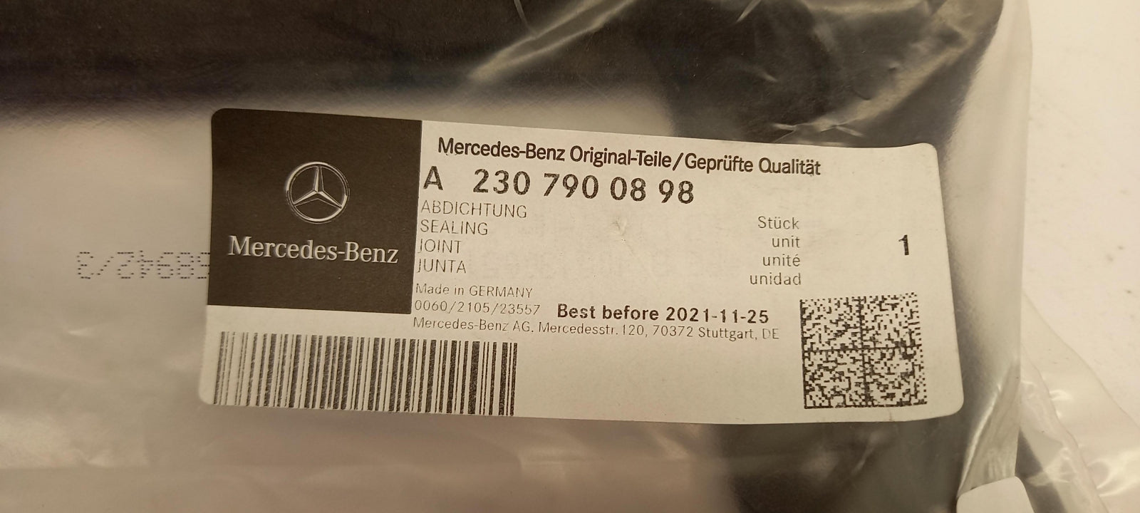 Original OE MERCEDES-BENZ Dichtung A2307900898