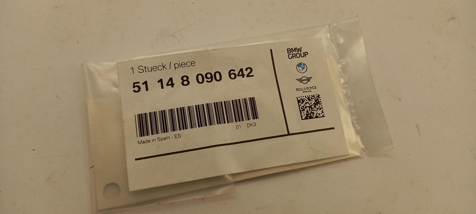 Original OE BMW Emblem Plakette 51148090642