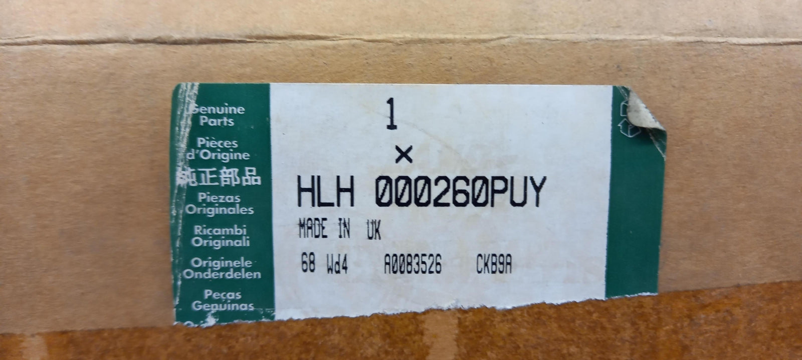 Original OE LAND ROVER Kopfstütze HLH000260PUY