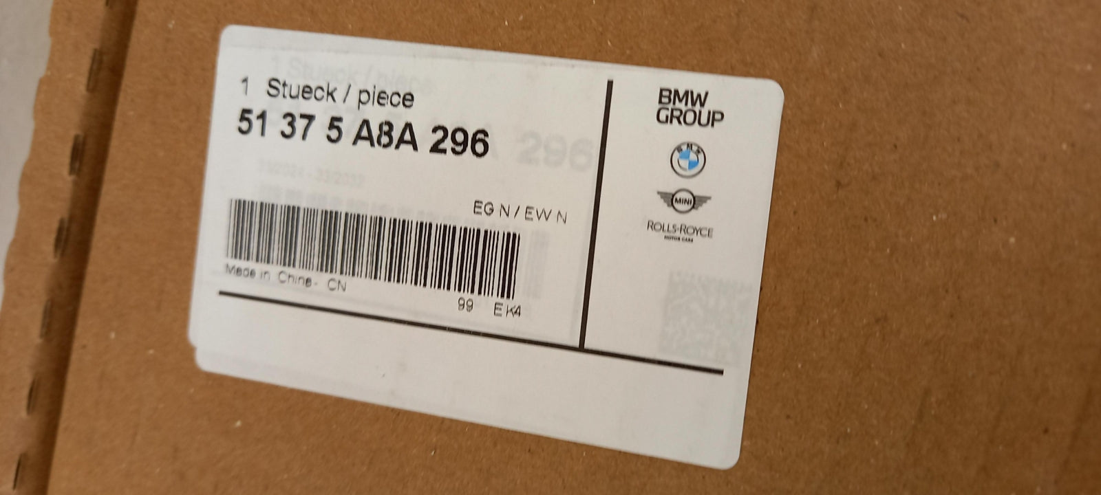 Original OE BMW 51375A8A296