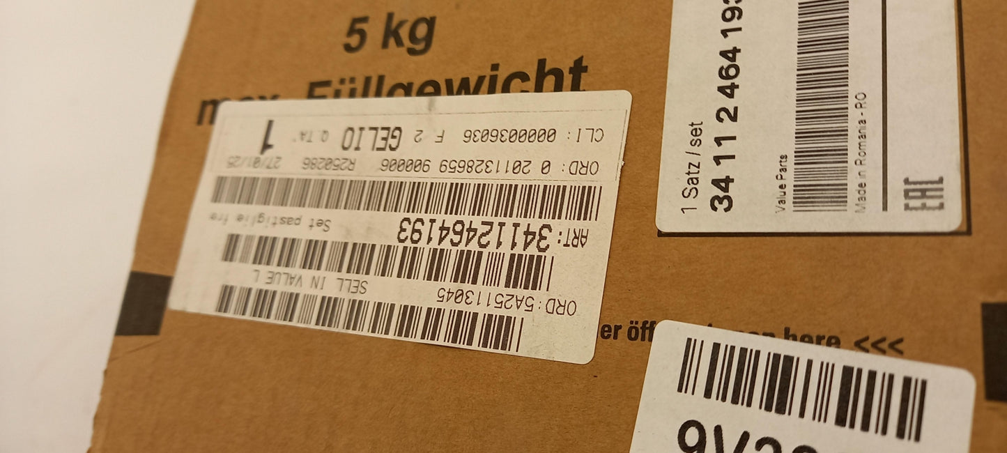 Original BMW 1er F20 Bremsbeläge mit Warnkontakt vorne 34112464193