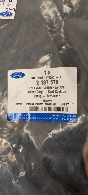 Original OE FORD Sitzbezug 2187578