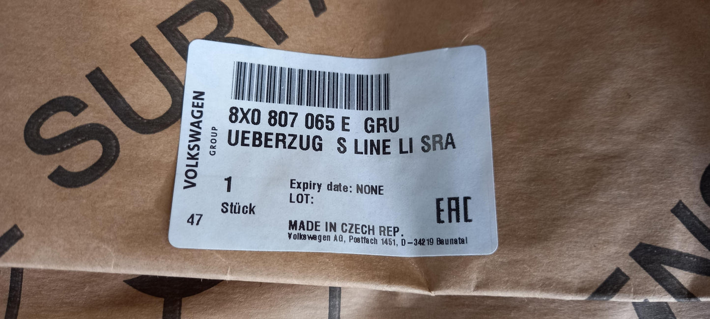 Original OE Volkswagen Stoßfängerabdeckung 8X0807065EGRU