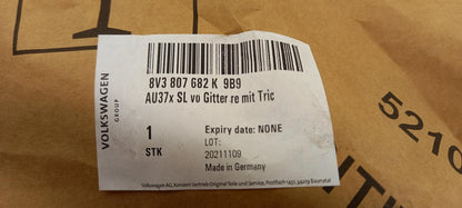 Original OE Volkswagen Stoßfänger Lüftungsgitter 8V3807682K9B9