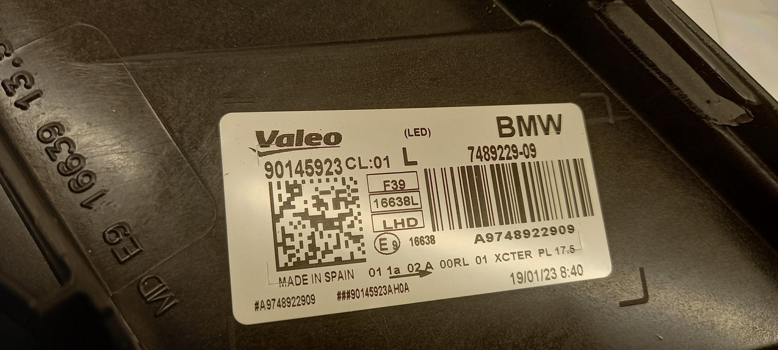 Original OE BMW Scheinwerfer 63117489229