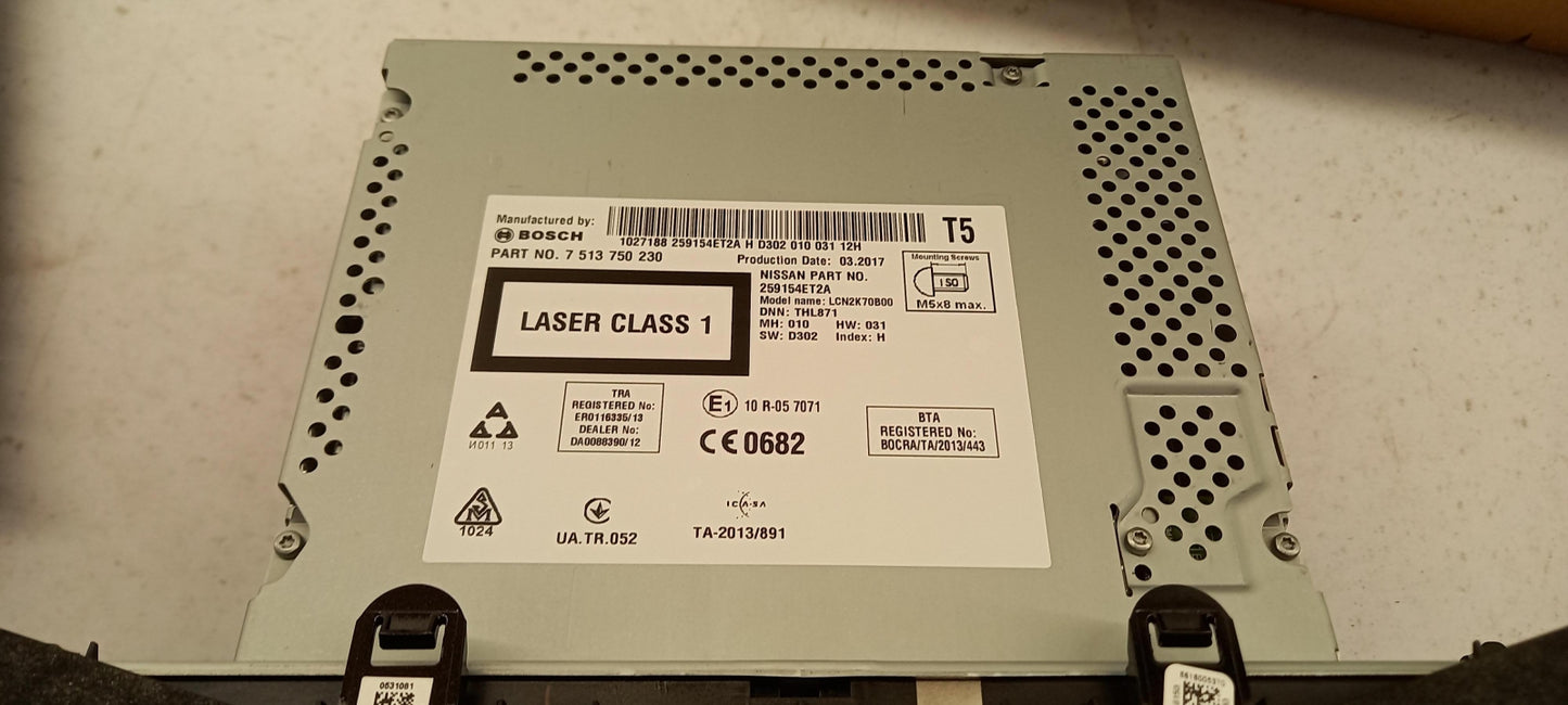 Original NISSAN Qashqai J11E 2013> Multimedia Haupteinheit 259154ET2A