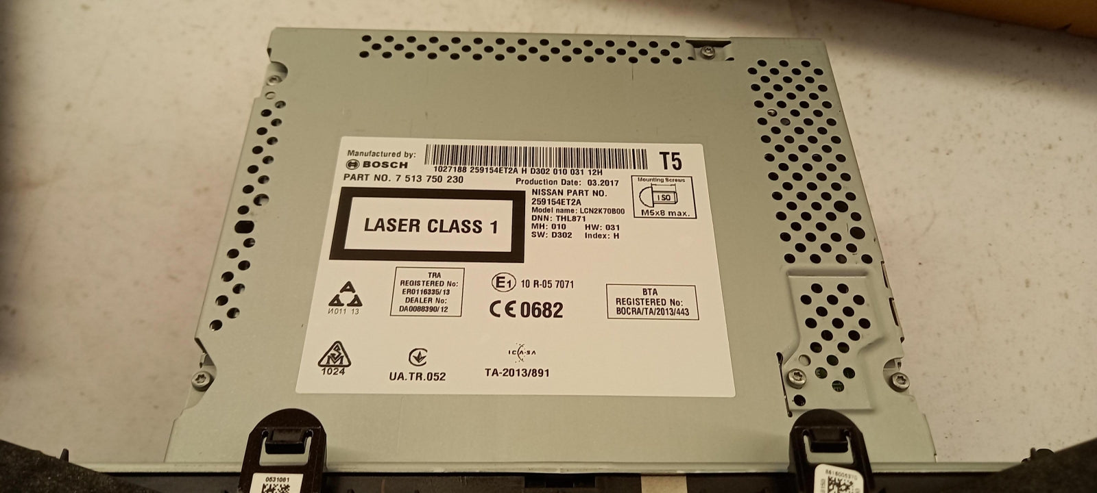 Original NISSAN Qashqai J11E 2013> Multimedia Haupteinheit 259154ET2A