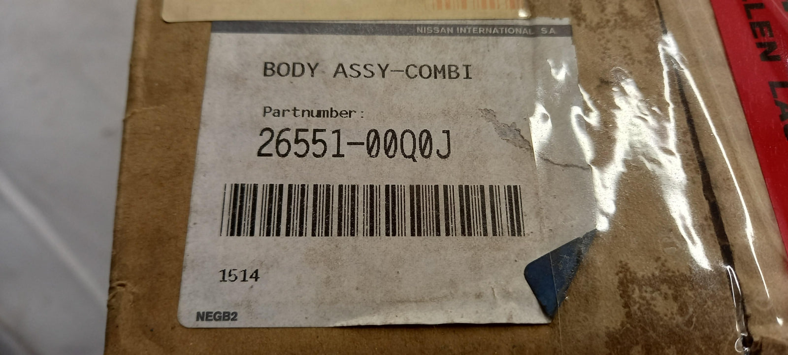 Original NISSAN Primastar 2007-2014 Heckleuchten Rechts 2655100Q0J