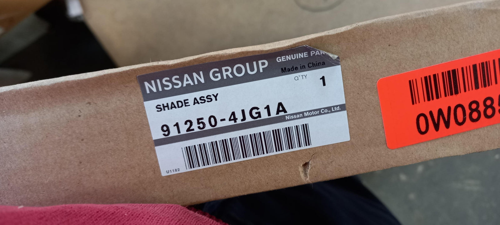 Original OE NISSAN Hutablage 912504JG1A