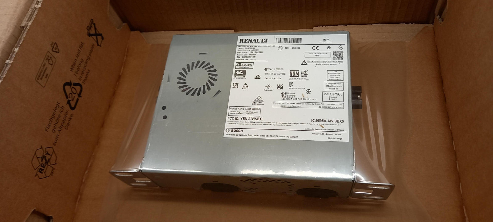 Original RENAULT Clio V Zoe Captur II Arkana Multimedia Haupteinheit 259154859R
