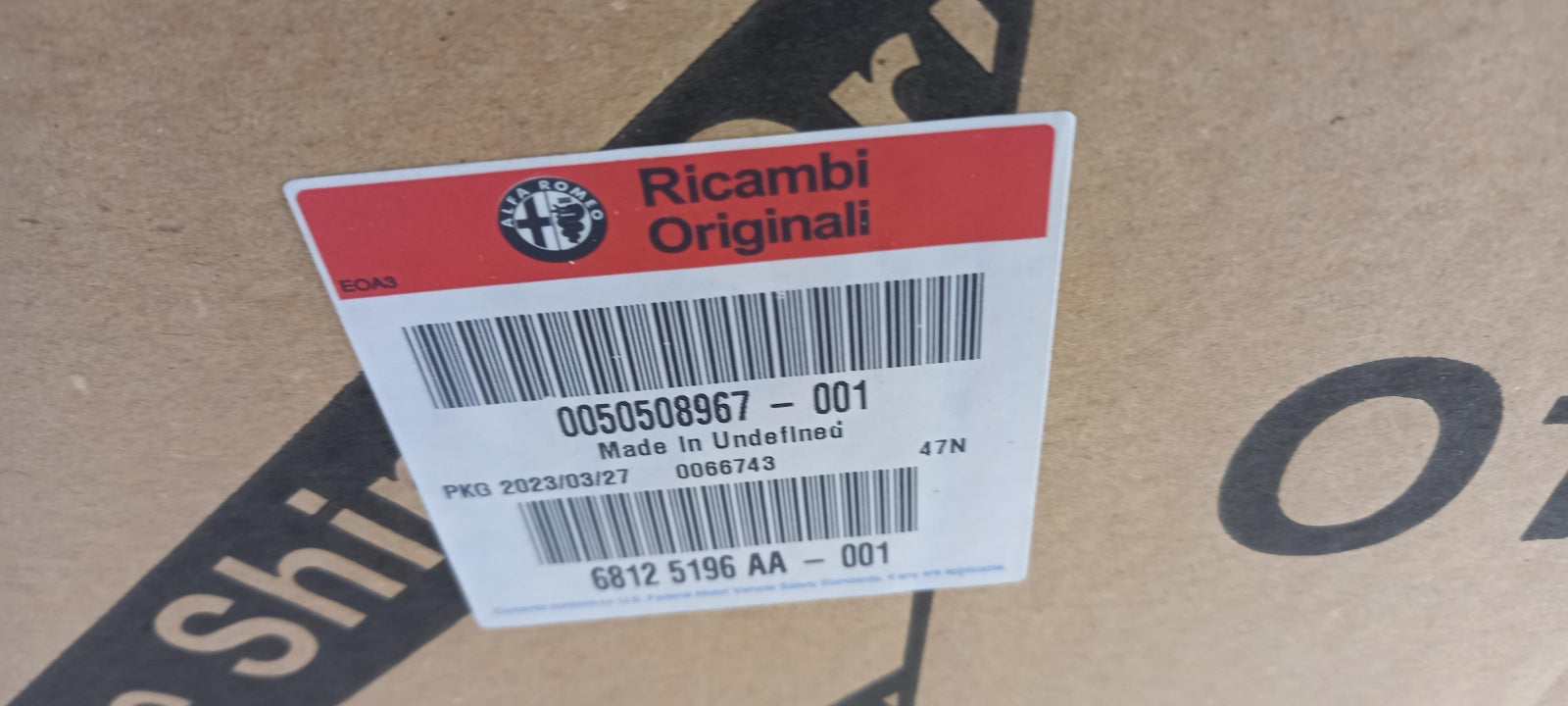 Original OE FIAT Kitpedal 50508967