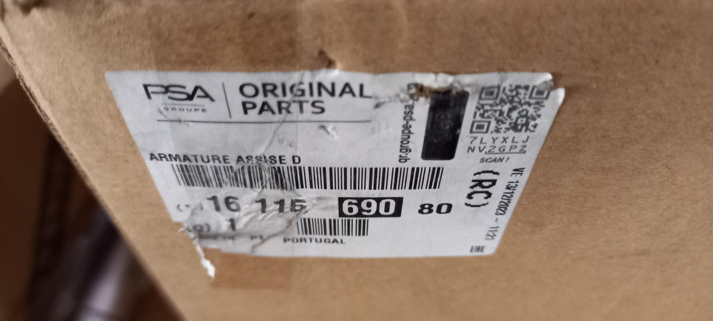 Original OE Peugeot Rahmen 1611569080