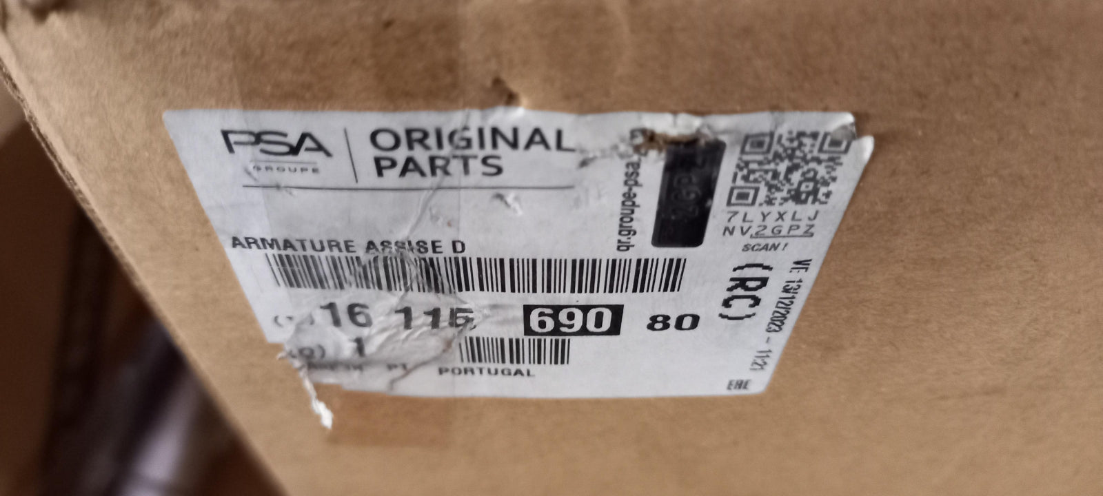 Original OE Peugeot Rahmen 1611569080