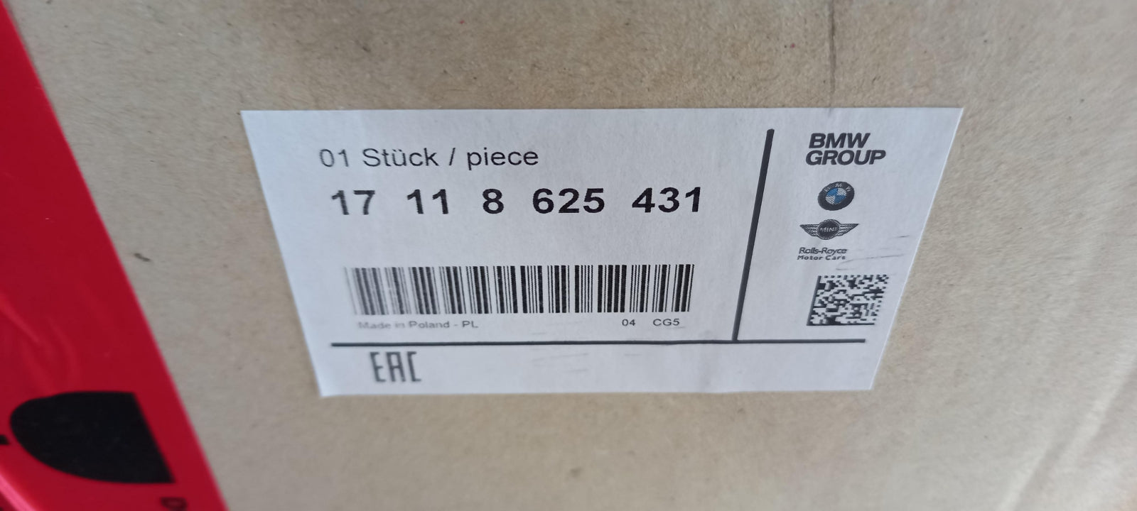 Original BMW 2er F22 F23 3er F30 4er F32 F36 B58 Kühlmittelkühler 17118625431