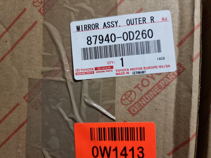 Original OE TOYOTA Außenspiegel 879400D260