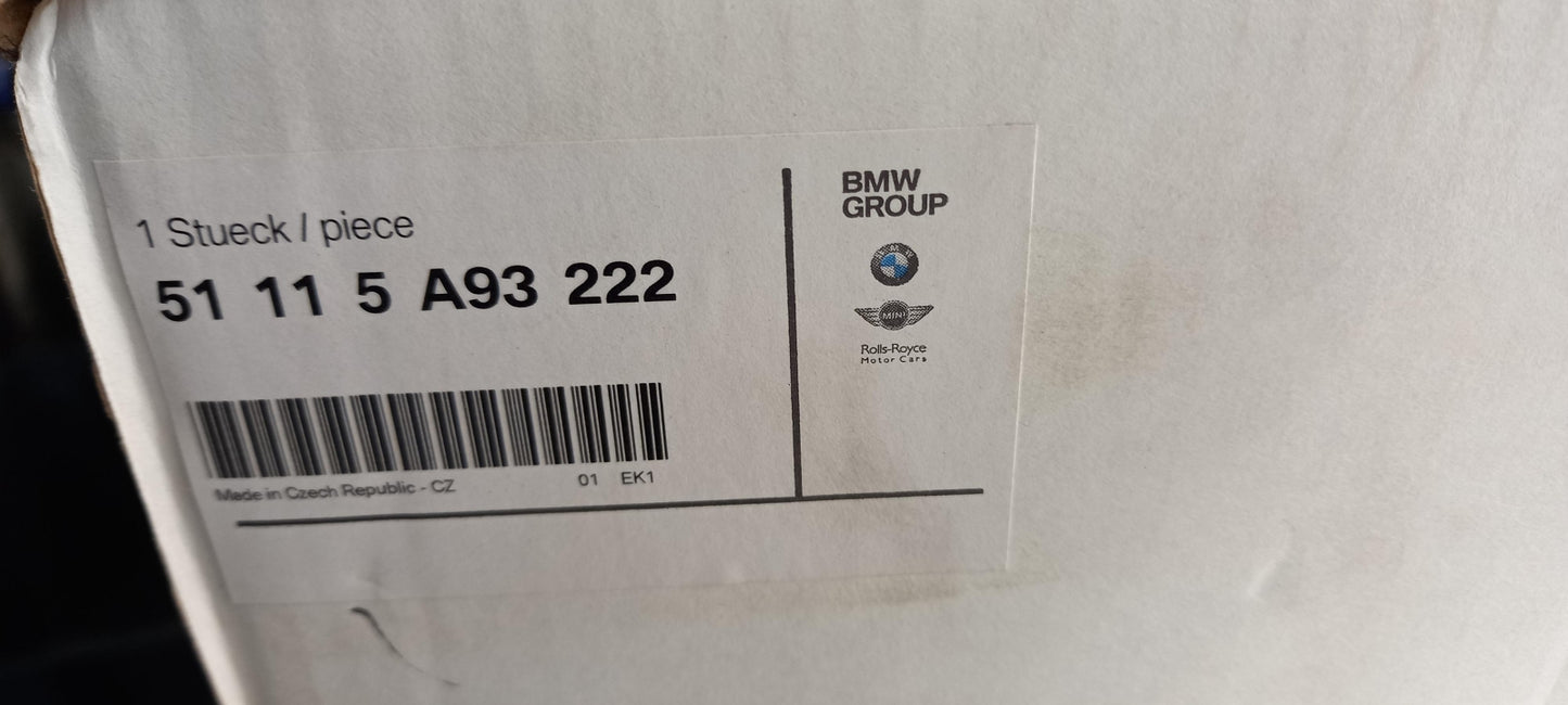 Original BMW 1er F70 M Frontaufsatz schwarz rechts 51115A93222
