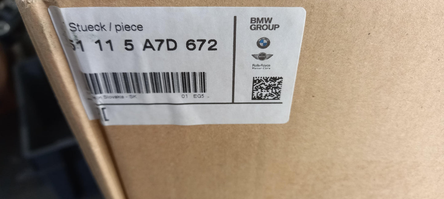 Original OE BMW Stoßfängerabdeckung 51115A7D672