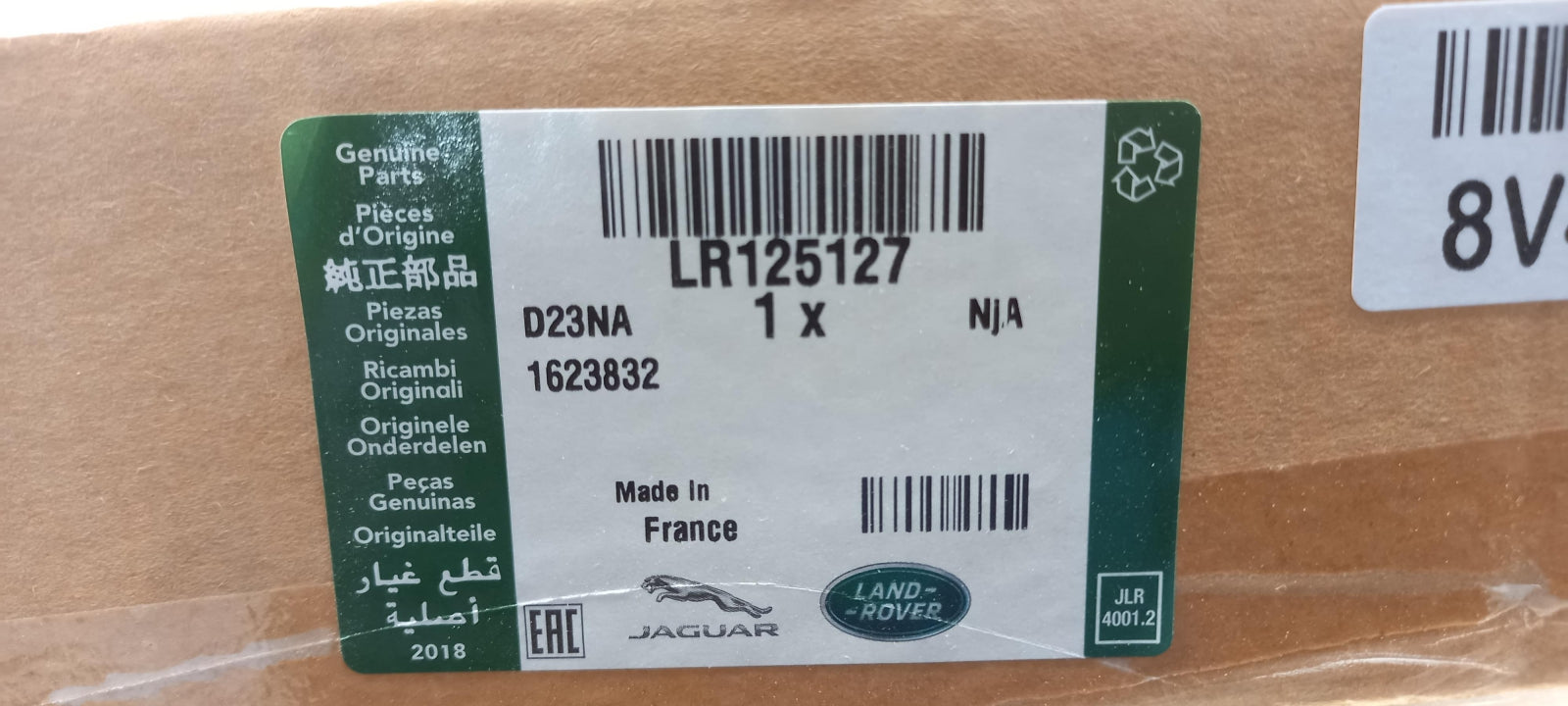 Original OE LAND ROVER Ladeluftschlauch LR125127