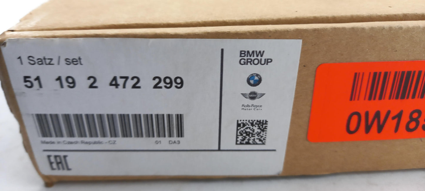 Original BMW M5 F90 LCI Stoßfängerabdeckung Carbon vorne 51192472299