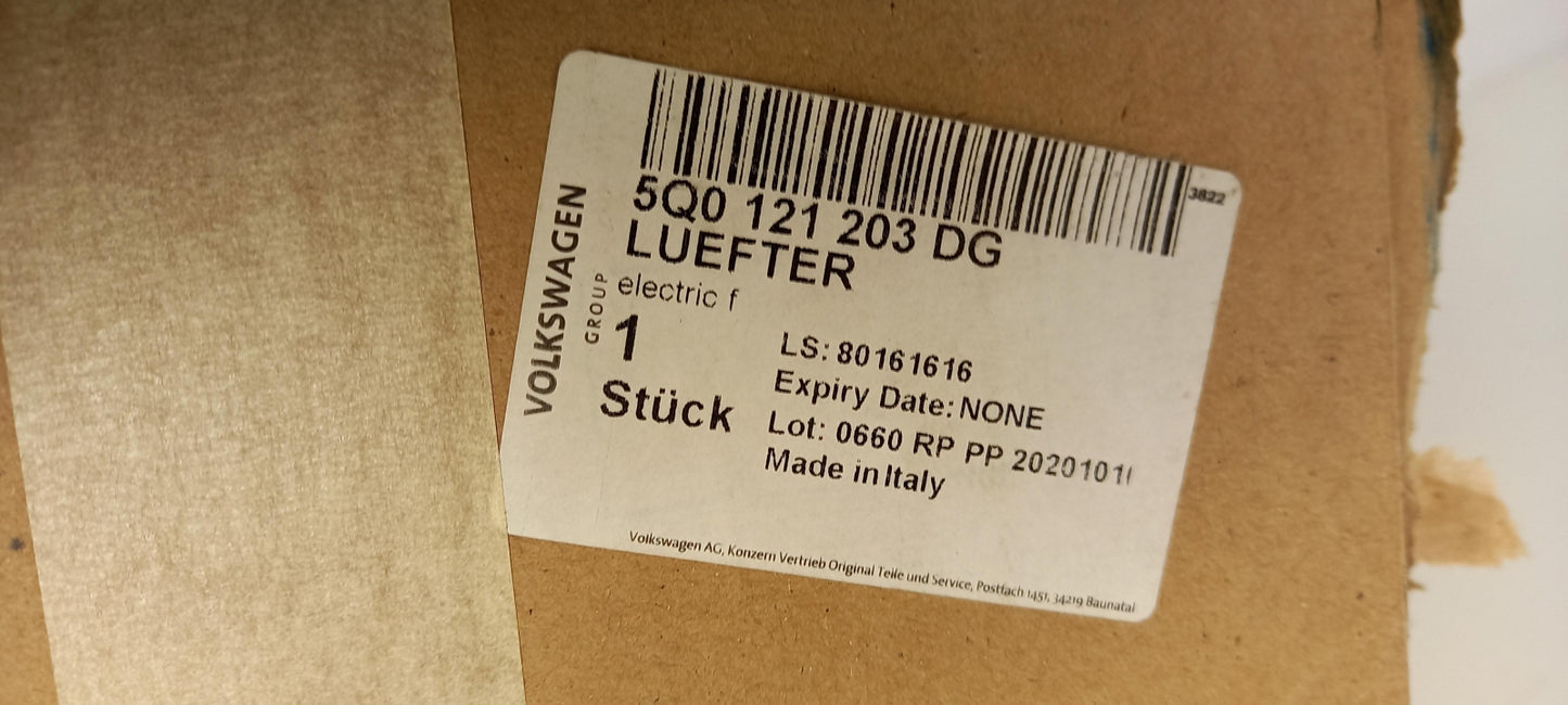 Original OE Volkswagen Motorkühlung Lüfter 5Q0121203DG