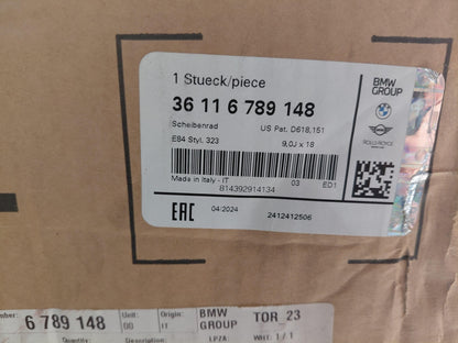 Original BMW X1 E84 Alufelge 9Jx18 ET:41 36116789148
