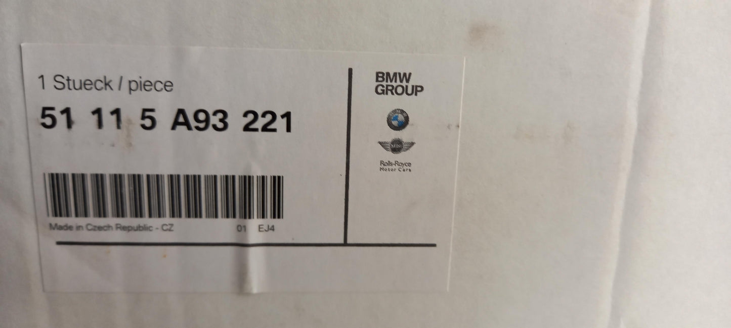 Original BMW 1er F70 M Frontaufsatz schwarz links 51115A93221