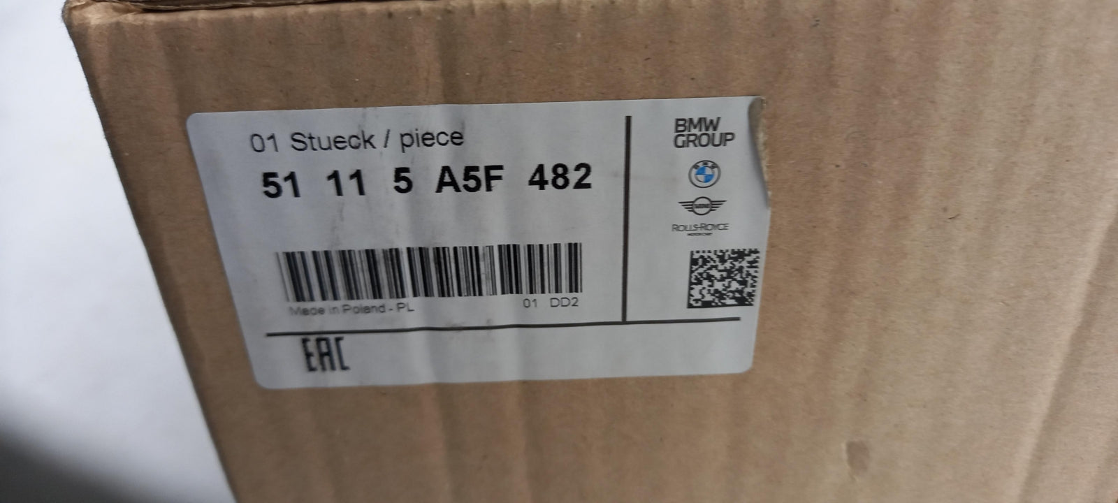 Original BMW M2 G87 M Performance Frontaufsatz Carbon Rechts 51115A5F482