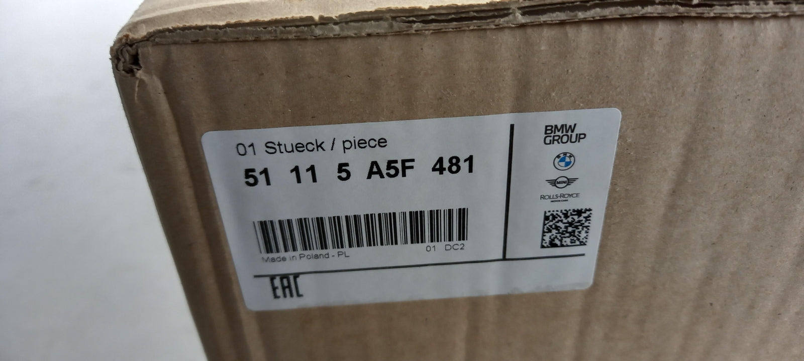 Original BMW M2 G87 M Performance Frontaufsatz Carbon Links 51115A5F481
