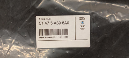 Original BMW 5er G60 G61 M Performance Fußmattensatz 4-teilig 51475A898A0