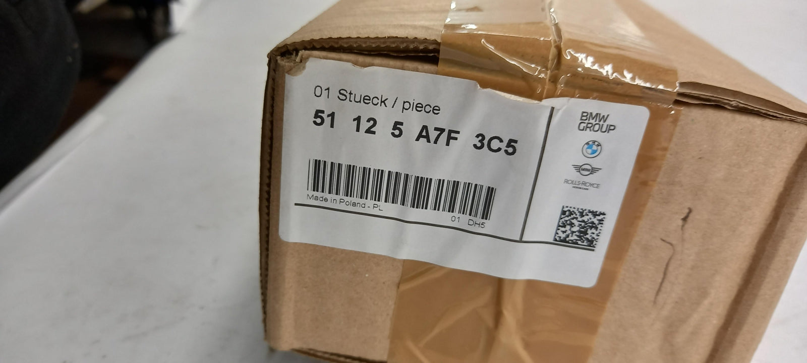 Original OE BMW Stoßstange Schutz 51125A7F3C5