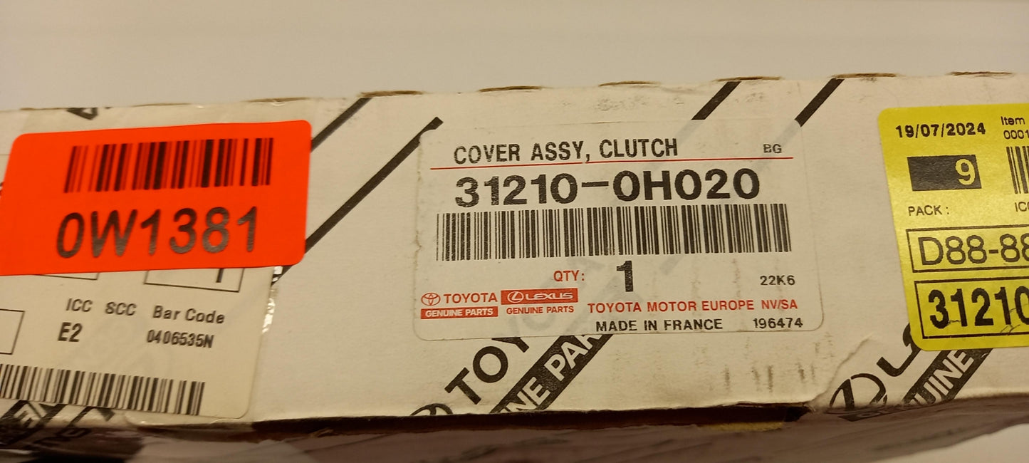 Original OE TOYOTA Kupplungsdruckplatte 312100H020