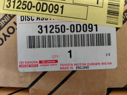 Original OE TOYOTA Kupplungsscheibe 312500D091