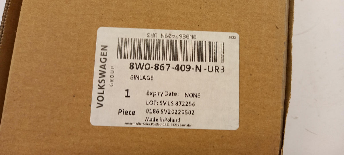 Original AUDI A4 A5 Tür Ziereinsatz Alu elipse silber vorne links 8W0867409NUR3