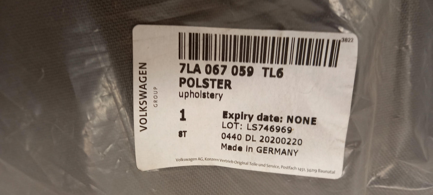 Original OE Volkswagen Sitzbezug 7LA067059TL6