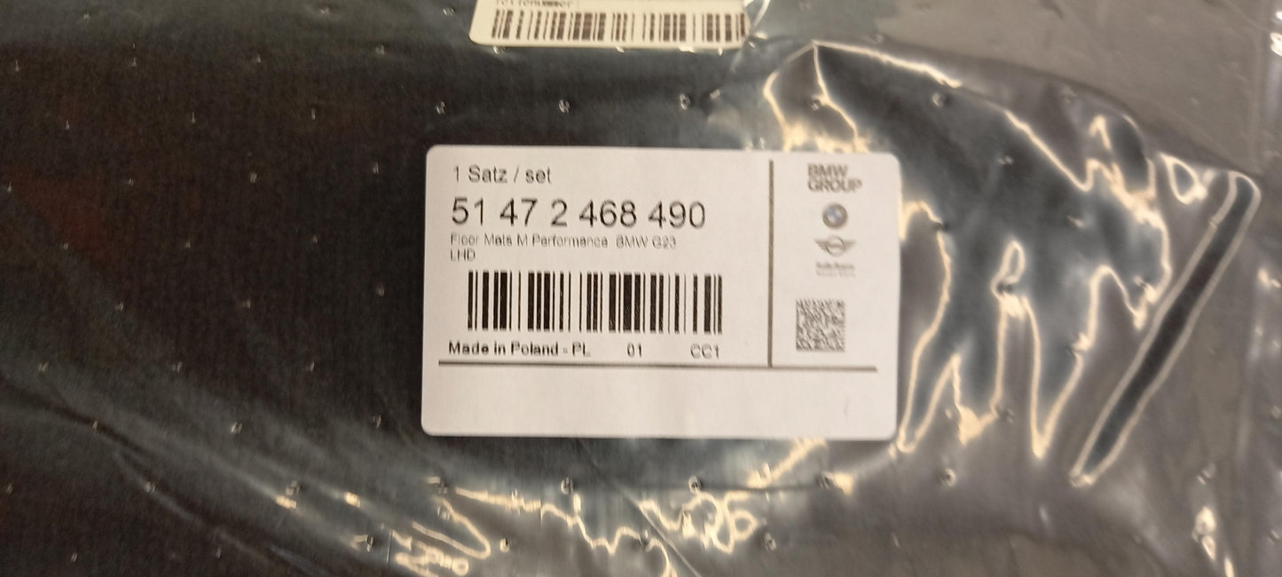 Original BMW 4er G23 M4 G83 Fußmattensatz 4-teilig 51472468490