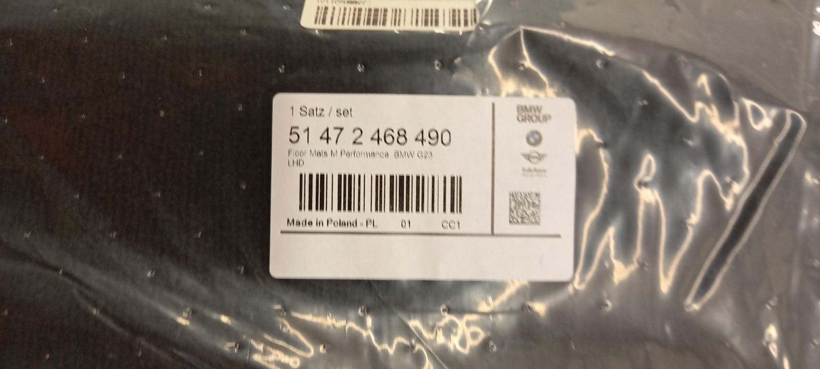 Original BMW 4er G23 M4 G83 Fußmattensatz 4-teilig 51472468490