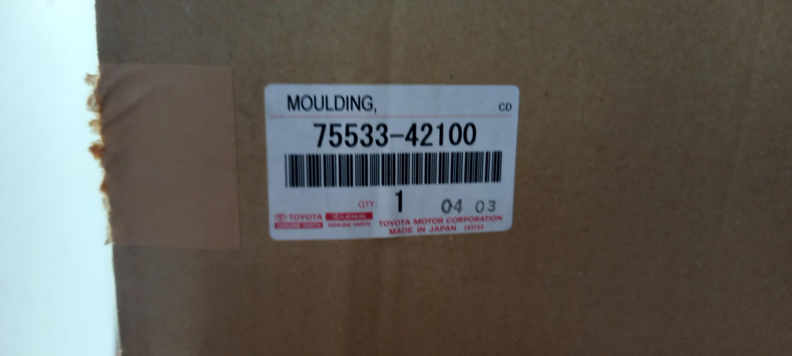 Original OE TOYOTA Windscheibe Dichtung 7553342100