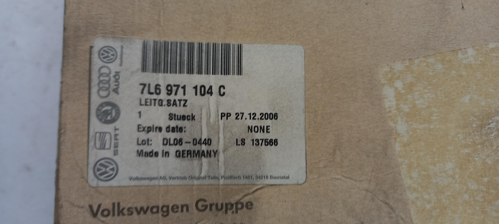 Original OE Volkswagen Kabelbaum 7L6971104C
