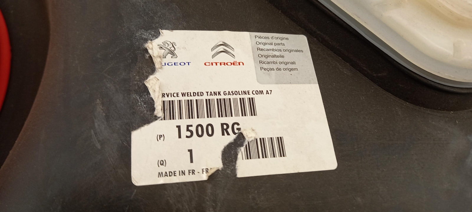 Original OE Peugeot Kraftstofftank 1500RG