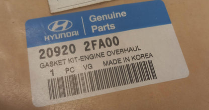 Original OE HYUNDAI/KIA Zylinderkopf Dichtungssatz 209202FA00